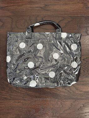 NWOT Disney Minnie inspired Polka Dot Black Tote Bag PVC